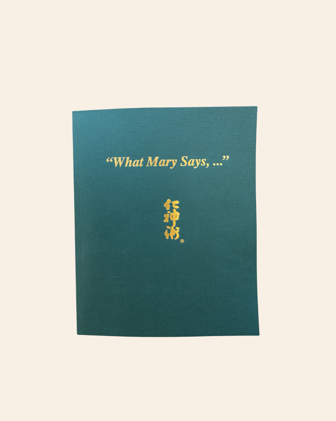 What Mary Says Book